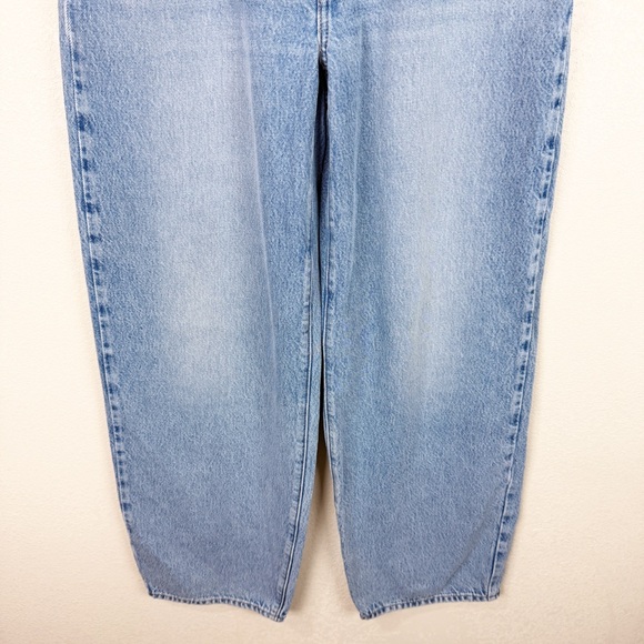 Levis Womans Wide Leg Baggy Double Waist Jeans Denim Size 27 - Picture 3 of 7